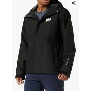 NWT Helly Hansen Men's Seven J Windproof And Breathable Rain Jacket with Hood XL